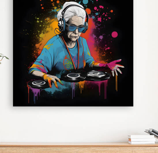 Graffiti old woman no.3 by draszyr