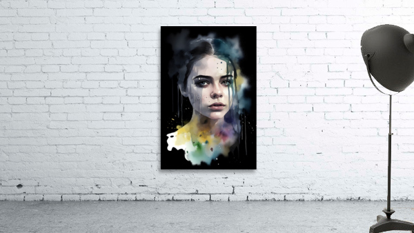 Girl watercolor no.4 Wall Preview