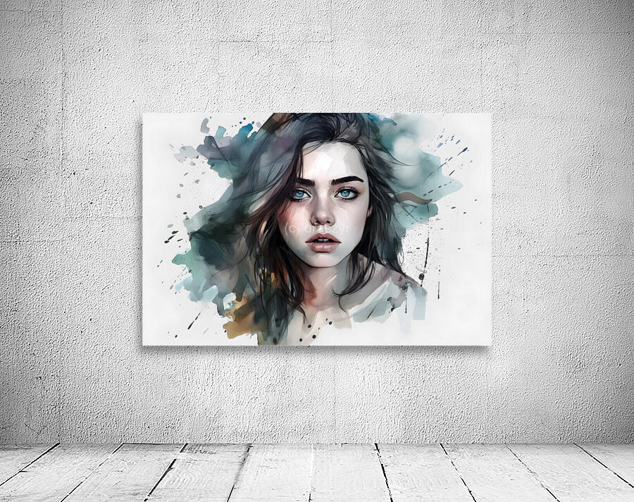 Girl watercolor no.6 Wall Preview