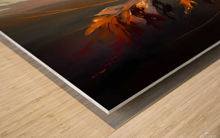 Flower World no.17 Wood print