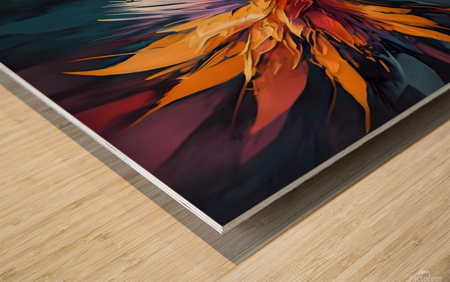 Flower World no.21 Wood print