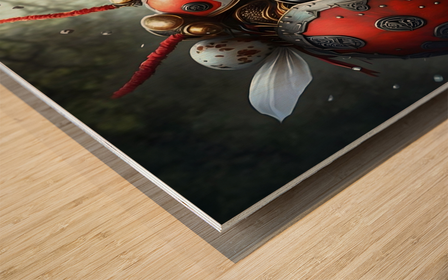 Warrior Ladybug no.7 Wood print