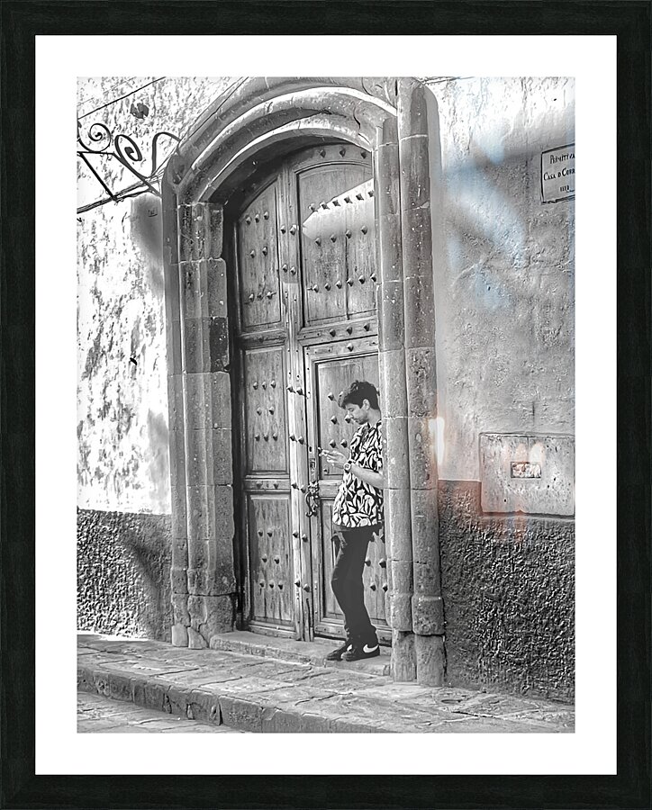 Checking In Picture Frame print