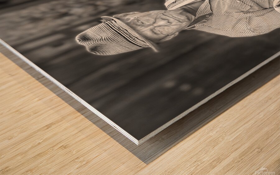 Man with Shawls Wood print