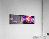 Grand Canyon with Colorful Space - Panoramic UHD Acrylic Print