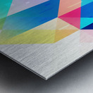 Colorful geometric landscape Metal print