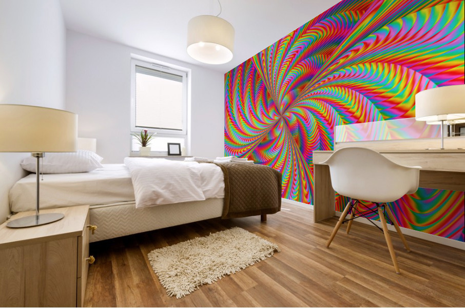 Abstract Flow Mural print
