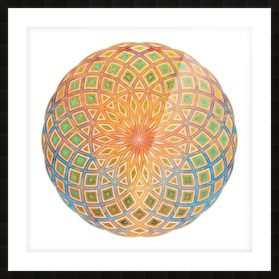 Life Geometry Picture Frame print