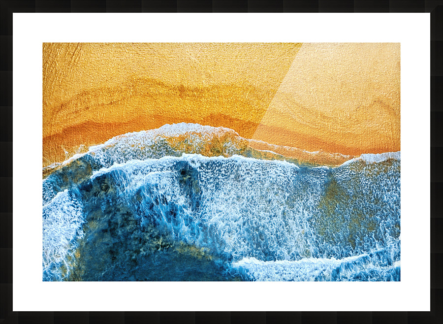 Golden Beach I Picture Frame print