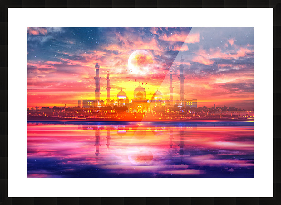Surreal Taj Mahal Picture Frame print