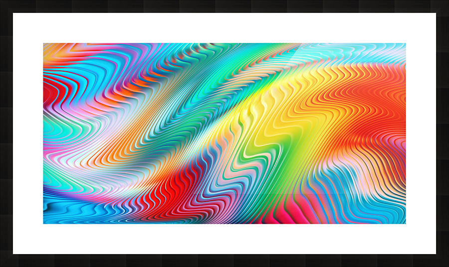 Abstract Flow Picture Frame print