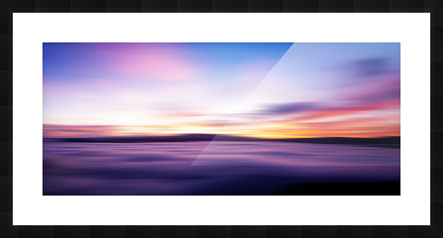 Sea Sunset VIII - Panoramic Picture Frame print