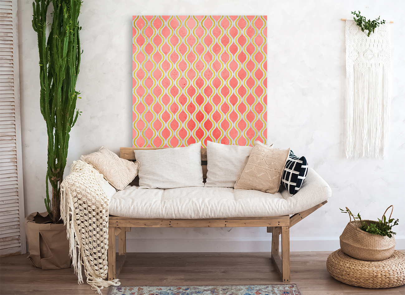 Gold - Living Coral Pattern I Reproduction