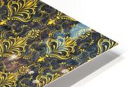 Golden pattern with marble HD Metal print