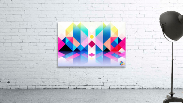 Colorful geometric landscape Wall Preview