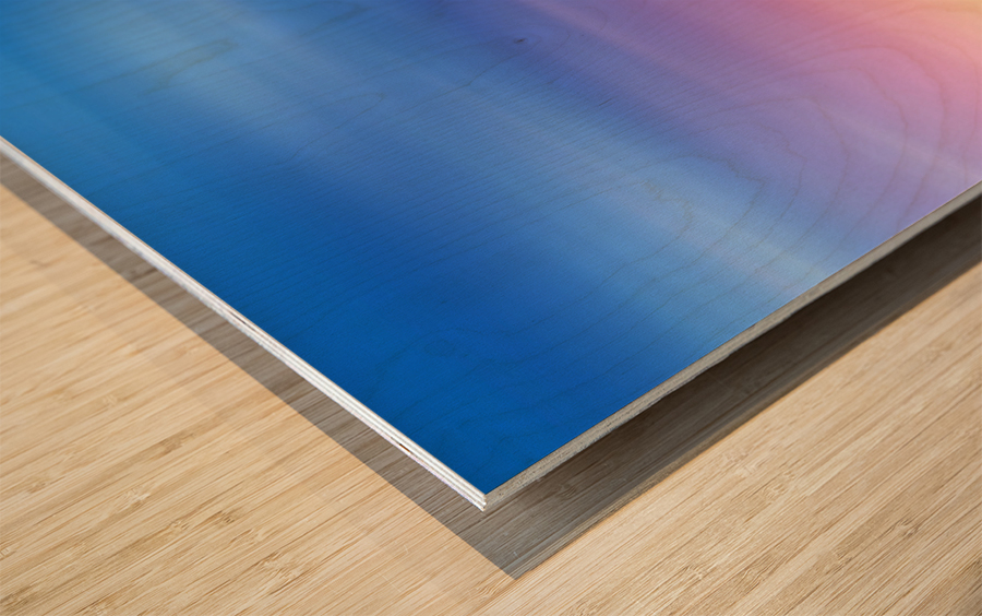 Abstract Sunset IV Wood print