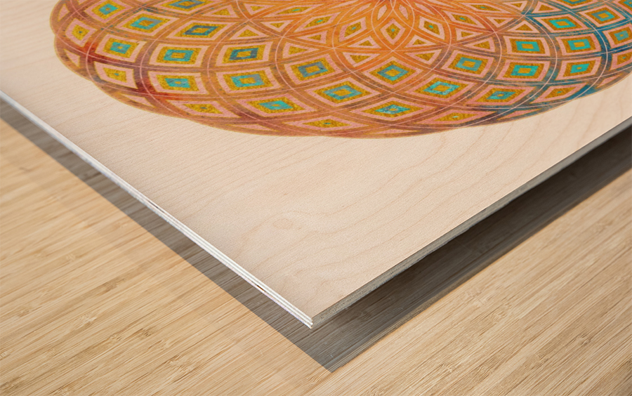 Life Geometry Wood print