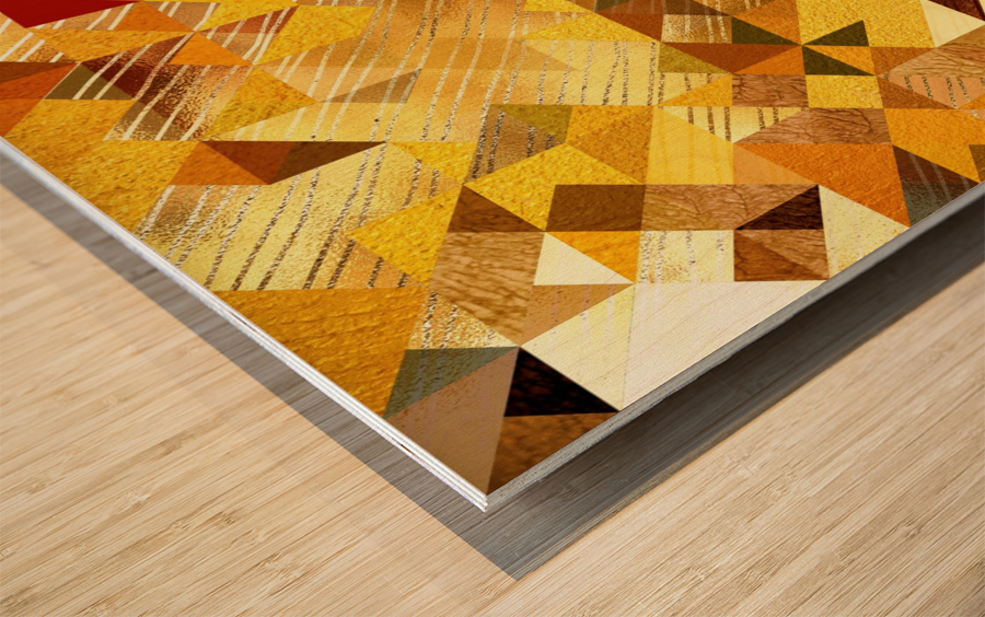 Geometric XXXXIX Wood print