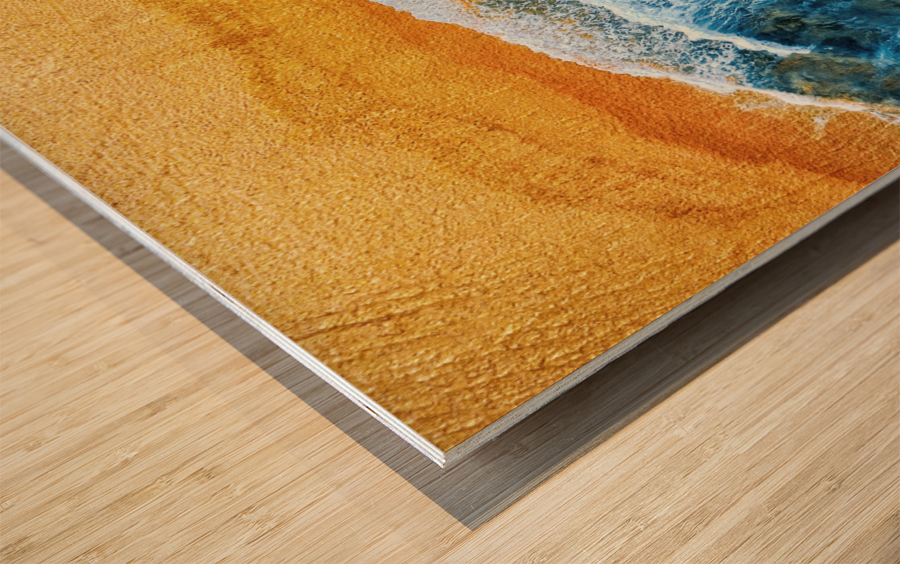 Golden Beach I Wood print