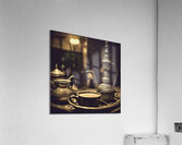 919881 hot coffee drink in old fashion glass ware Acrylic Print