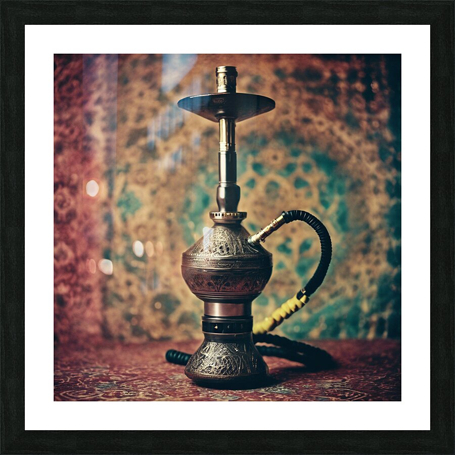 767711 shisha with colored old Arabic background Picture Frame print