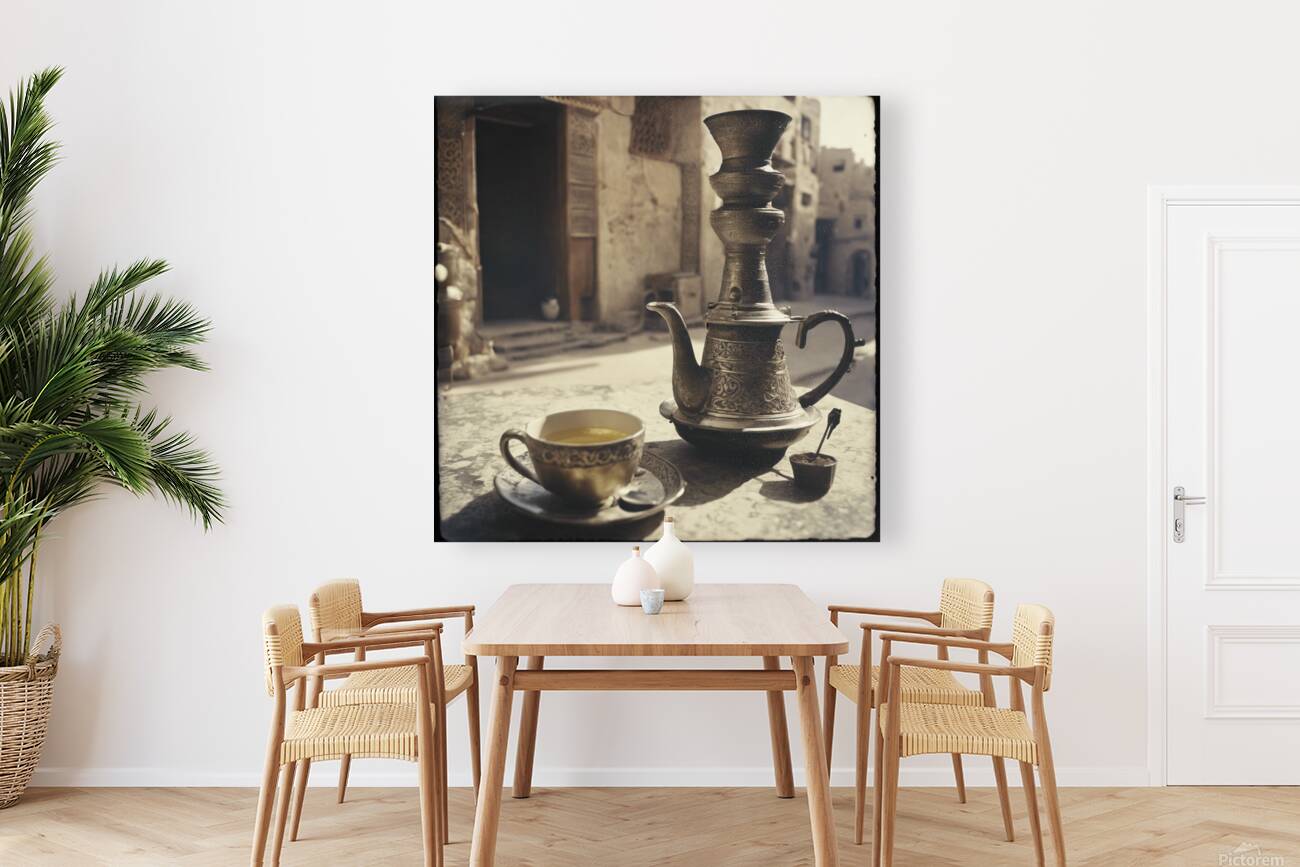 828323 hot tea drink with shisha with light color Reproduction