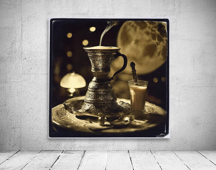 919882 hot coffee drink in old fashion glass ware Wall Preview