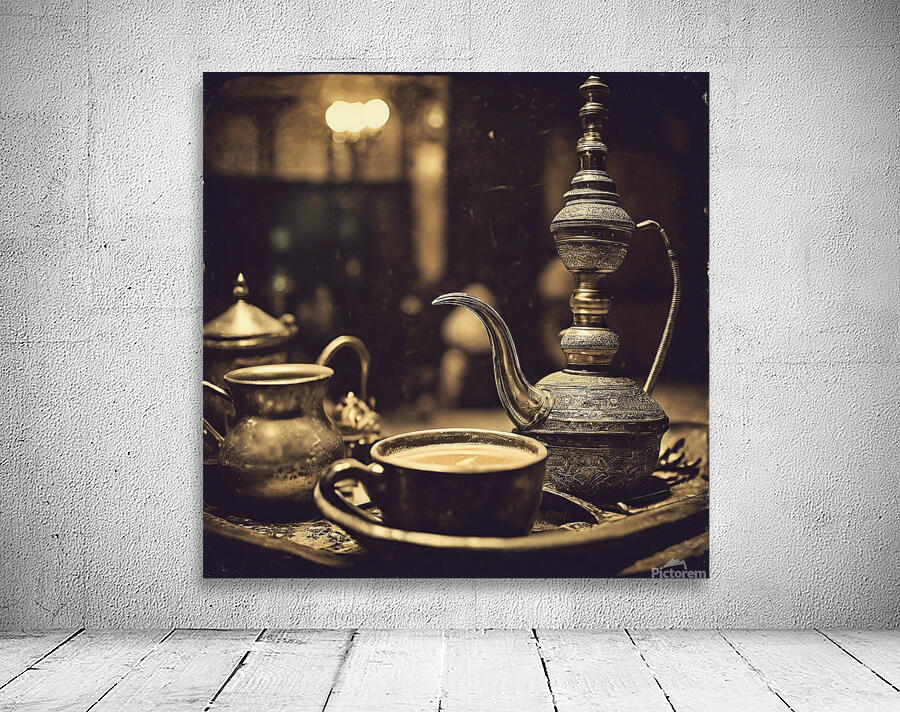 919881 hot coffee drink in old fashion glass ware Wall Preview