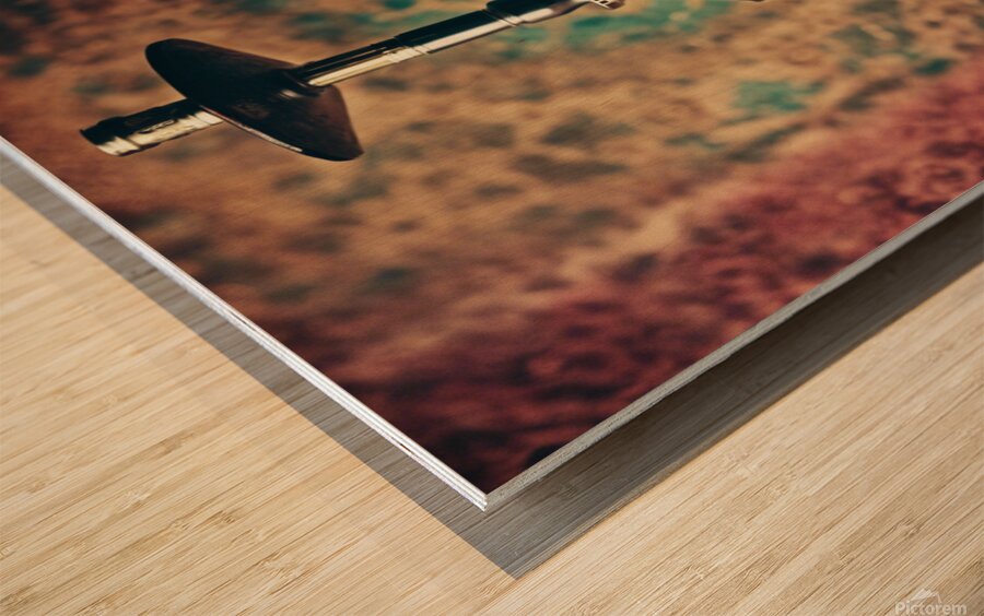 767711 shisha with colored old Arabic background Wood print