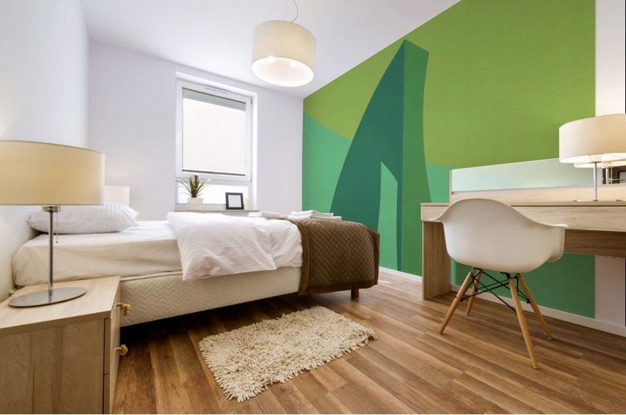 Grøn 1 Mural print
