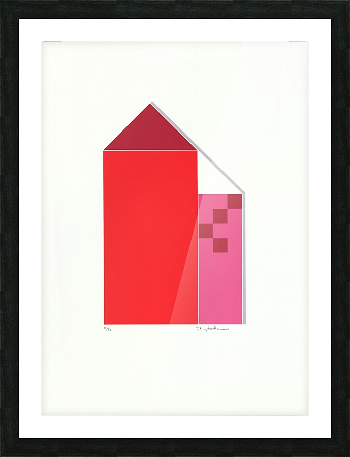 Røde Huse. Picture Frame print