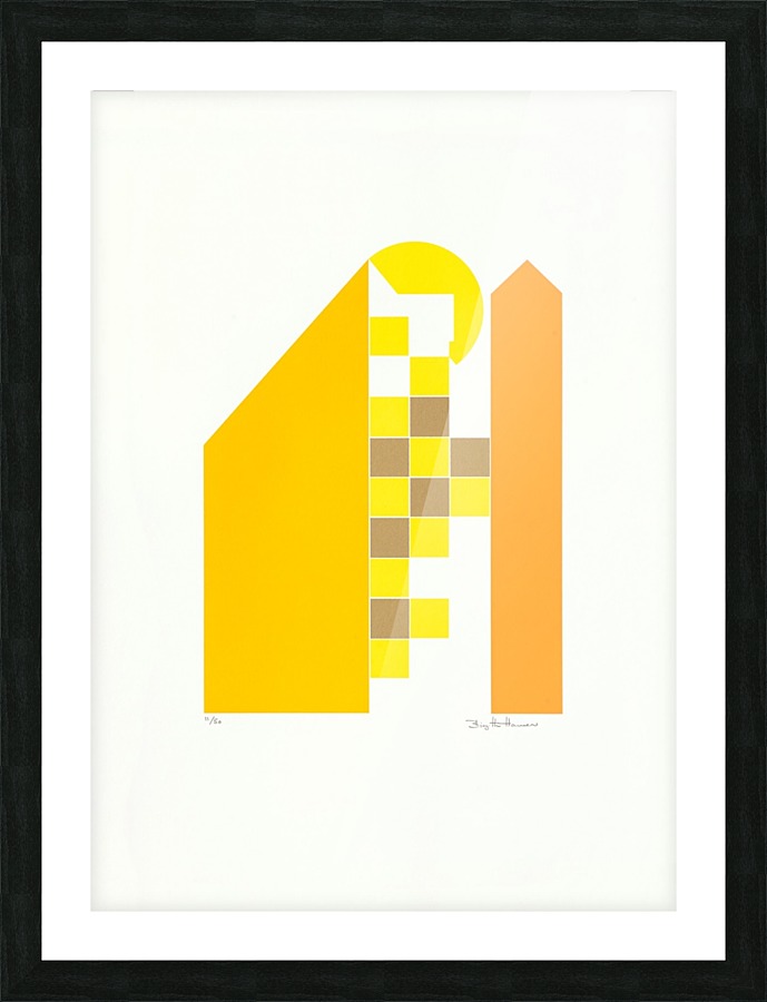 Gule Huse.   Picture Frame print