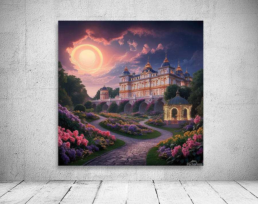 a stunning panoramic view of a grand palace and i Wall Preview