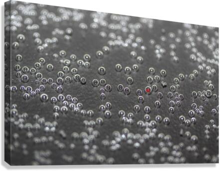 150 Bubbles and a red one Canvas Print