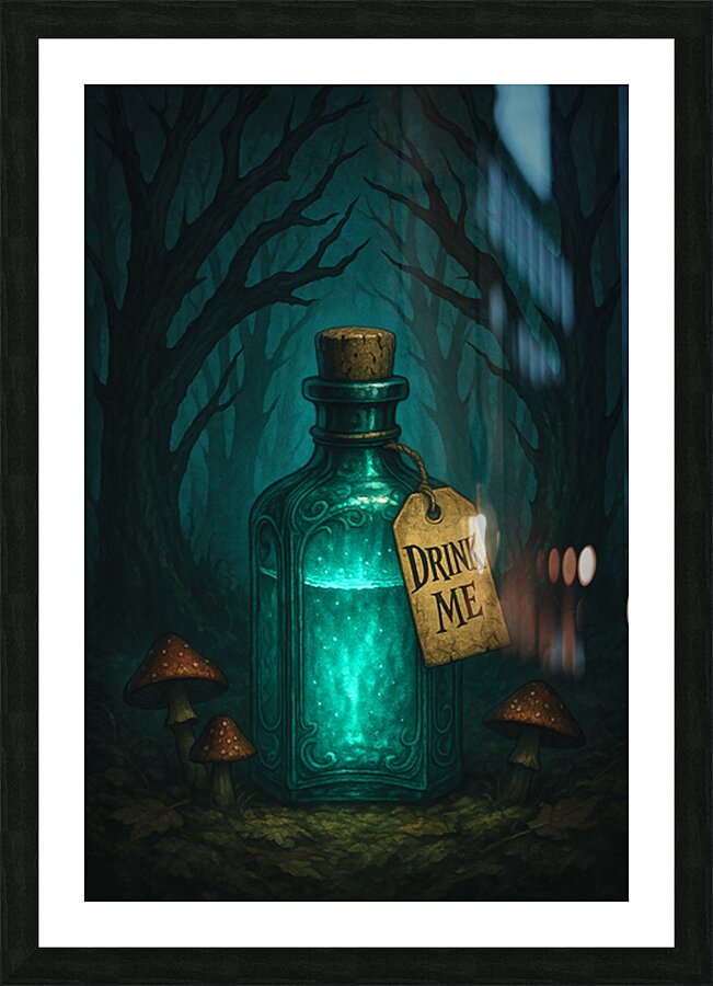 Drink Me Picture Frame print