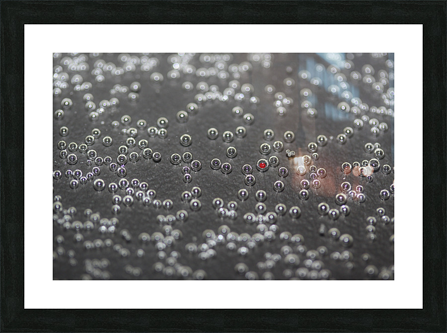 150 Bubbles and a red one Picture Frame print