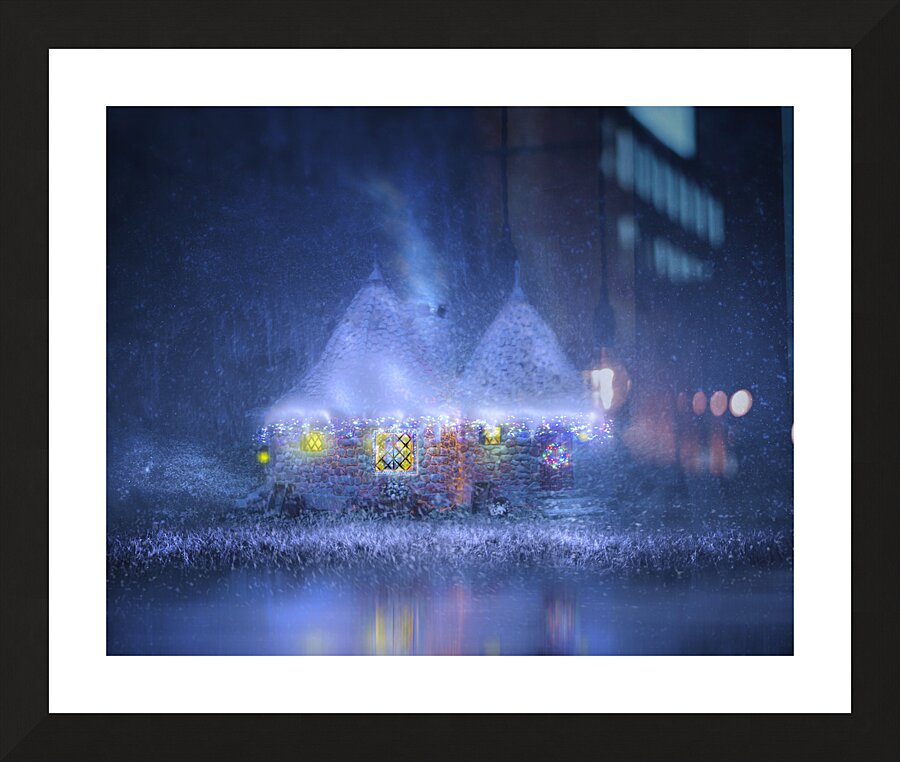 Christmas Cottage  Picture Frame print
