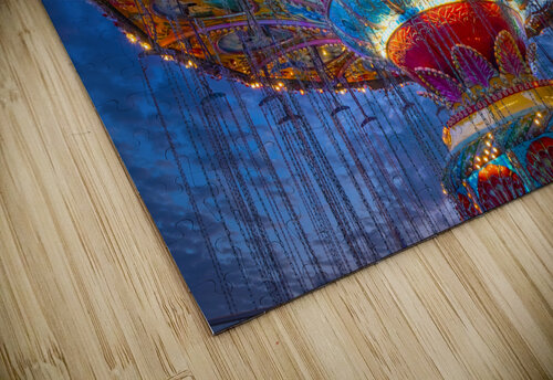 County Fair Swing Ride Visual Voyages Fine Art puzzle