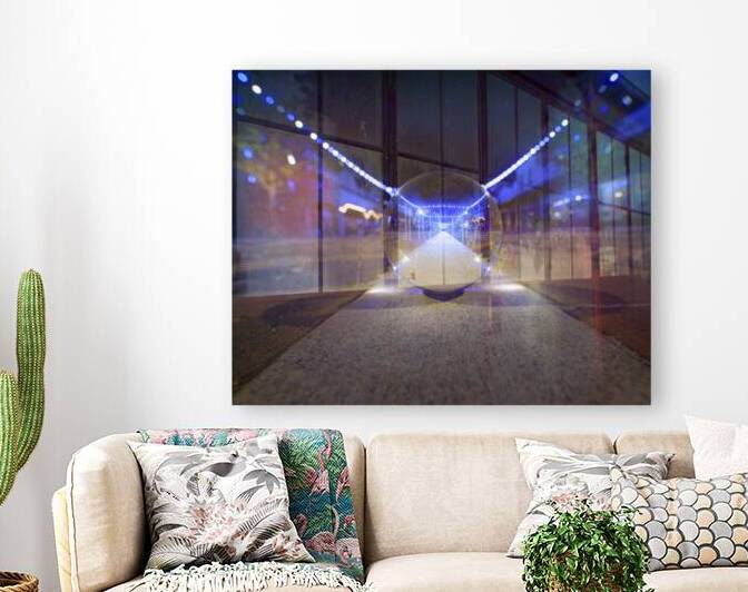 Reflections of a Small Town Street by Visual Voyages Fine Art