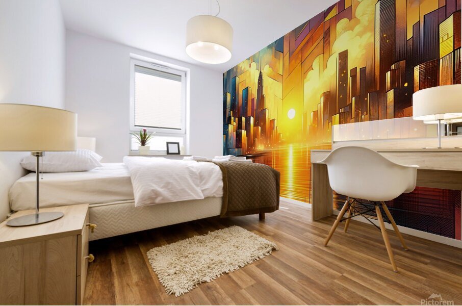 Industrial Dusk 5 Mural print