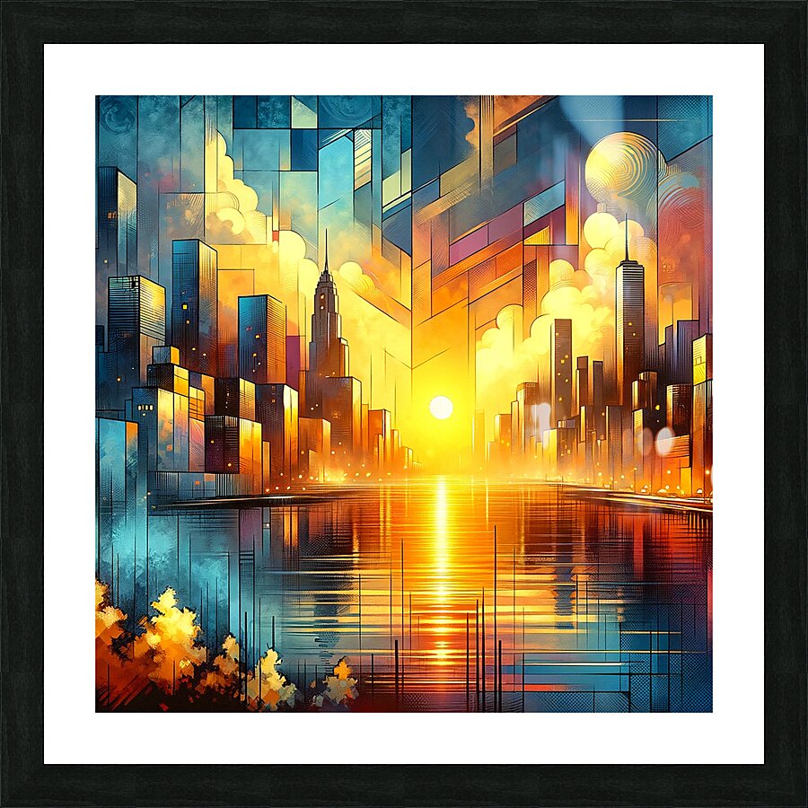 Industrial Dusk 5 Picture Frame print