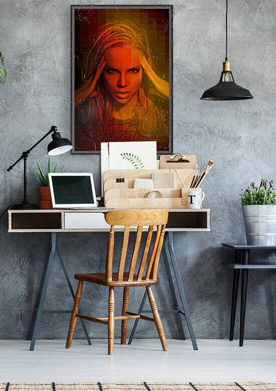 Retro portrait of an attractive young woman from the 70s by Artmood Visualz