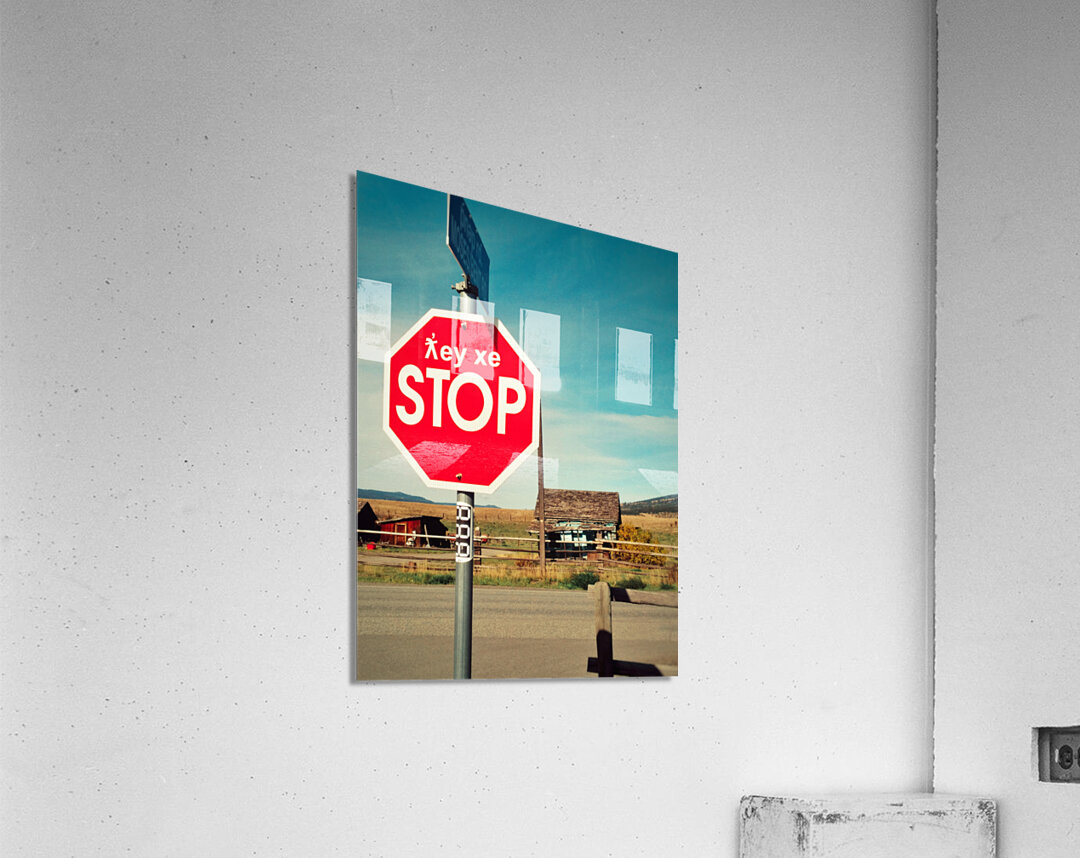 Bilingual stop sign in English and First Nations language. by Kevin ...
