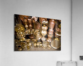 Brass and Copper Asian Market Bazaar Acrylic Print