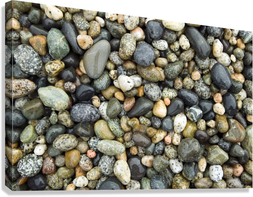 Beach River Rock Natural Pattern Texture Background Canvas Print