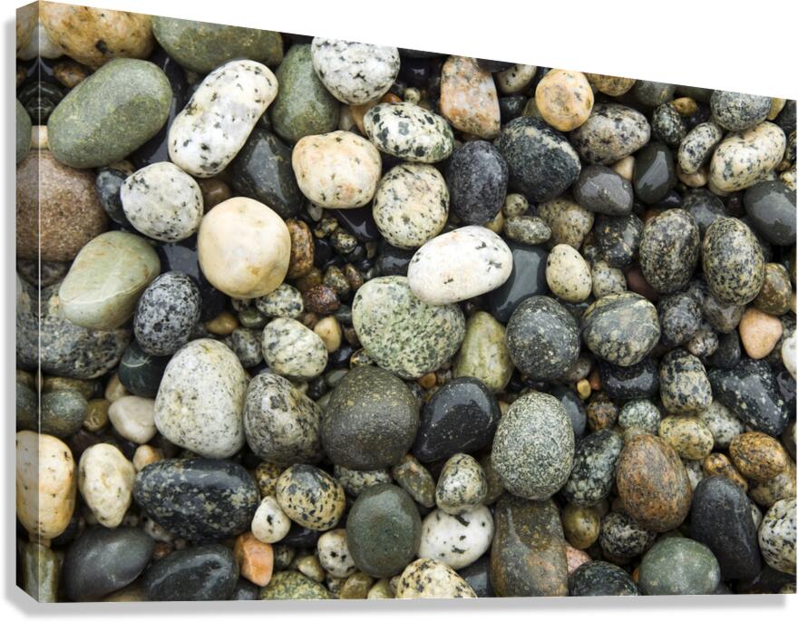 Beach River Rock Natural Pattern Texture Background Canvas Print