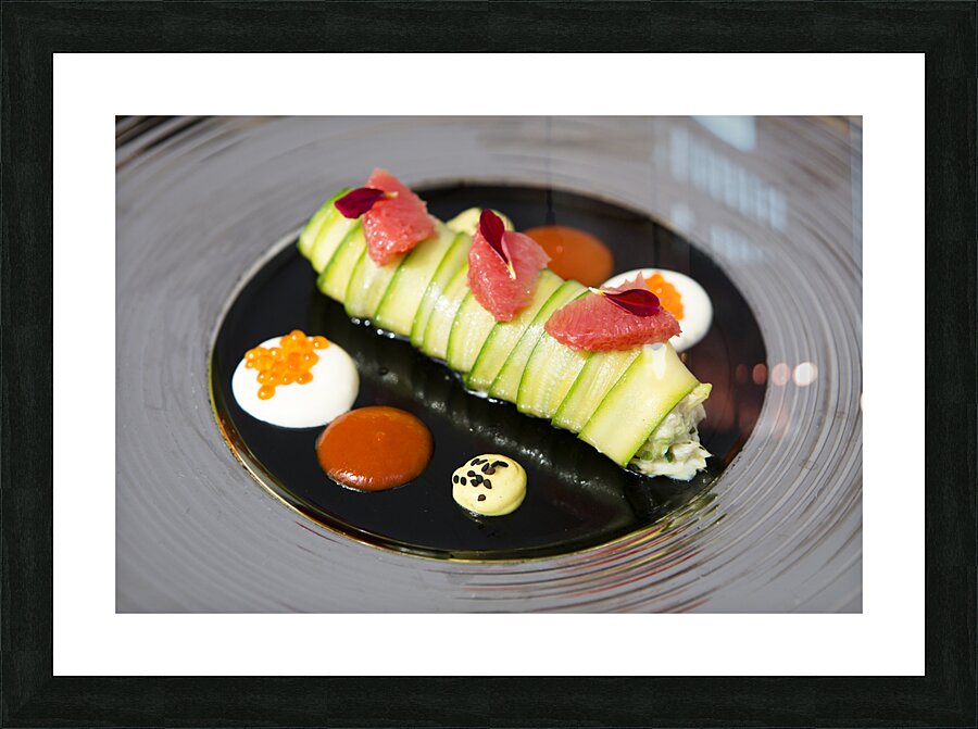 Avocado Crab Roll Roulade Picture Frame print