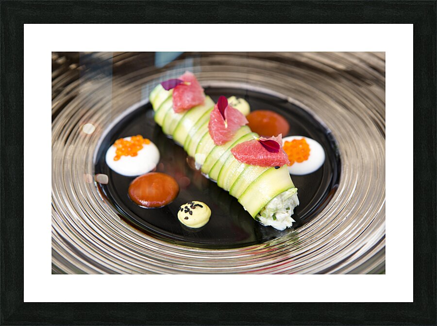 Avocado Crab Roll Roulade Picture Frame print