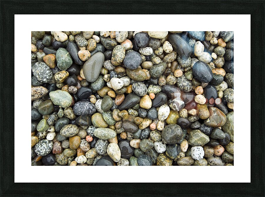 Beach River Rock Natural Pattern Texture Background Picture Frame print