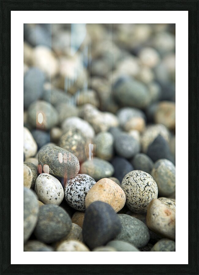 Beach River Rock Natural Pattern Texture Background Picture Frame print